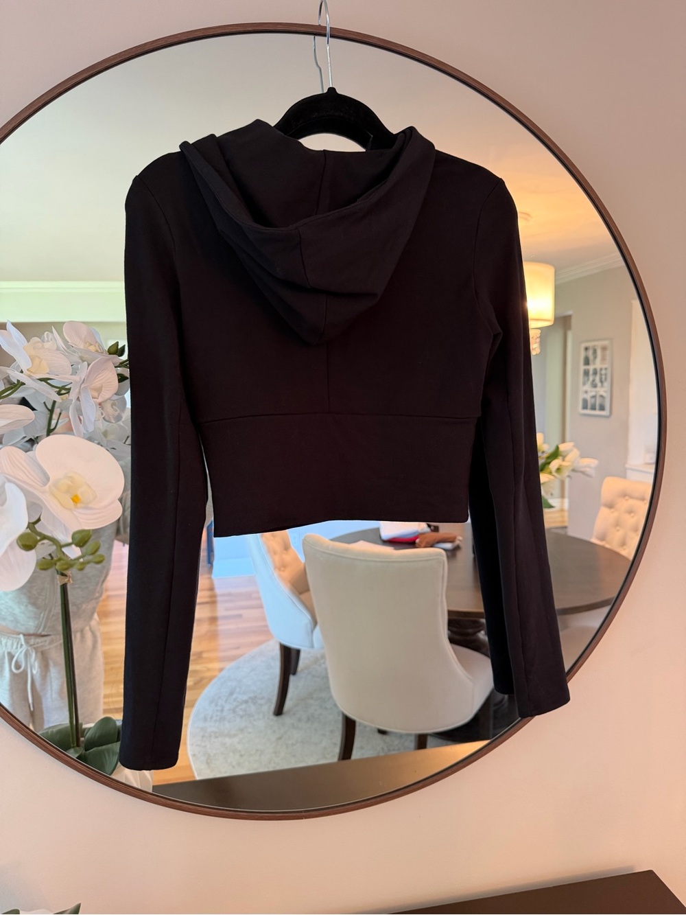 ALO  Sway Yoga Black Zip-Up Hoodie - Picture 2 of 5